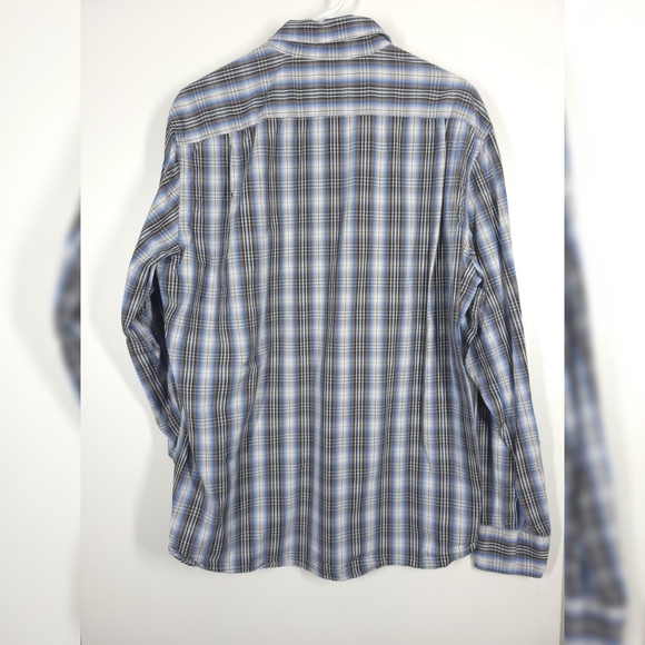 J. Crew Plaid Button Down Shirt Blue Gray - Picture 2 of 4